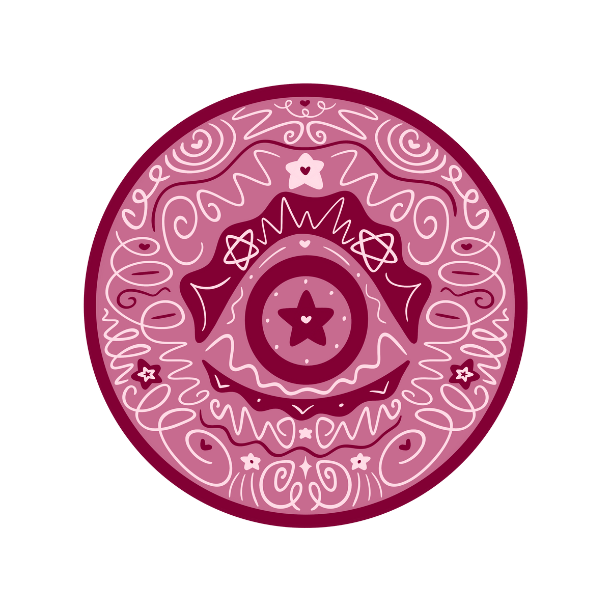 All Seeing Round Sticker