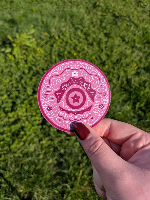 All Seeing Round Sticker